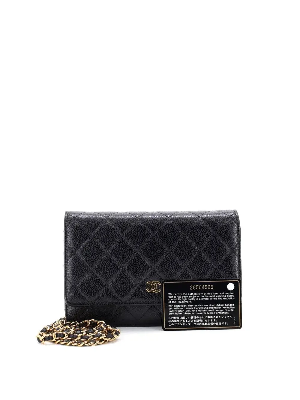 Chanel Wallet On Chain Quilted Caviar #230127C41B